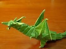 ognisty smok z papieru DIY