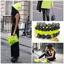 neon + black !