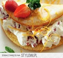 Naleśniki Biszkoptowe
Składniki
3 jajka
szklanka mleka
1/3 szklanki wody
3 łyżki cukru pudru
skorka otarta z 1/2 cytryny
sol
łyżka masła
25 dag maki
olej
1/2kg truskawek
gotowa ...