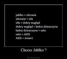 haha chce ktoś jabłko? :D