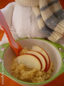 kasza jaglana z jablkiem