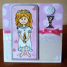 I Komunia- girl blond