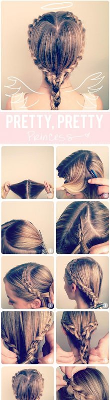     diy heart braid hairstyle
