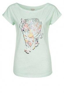 Tigerhill HENK Tshirt z nadrukiem zielony - Kliknij w duże zdjęcie i zobacz więcej -  Cena: 159 zł. Tigerhill HENK Tshirt z nadrukiem zielony Odzież w Zalando.pl | materiał zewn...