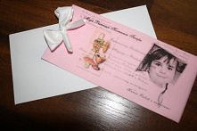 zaproszenie komunijne ręczn...