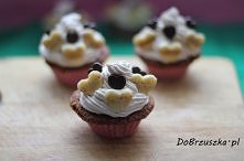 Czekoladowe Cupcakes z kremem bananowym
