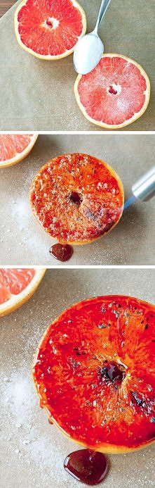      diy caramelized grapefruit