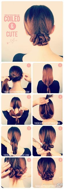  fashion, diy fashion projects, diy fashion ideas, diy fashion tips,  diy coiled and cute hairstyle