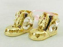 buciki różowe - Swarovski