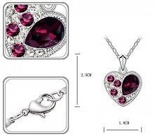 SWAROVSKI ELEMENTS NASZYJNIK BIAŁE ZŁOTO