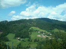 Widok ze skoczni w Wiśle