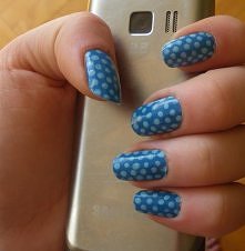 niebieskie groszki...
(moje dzieło )