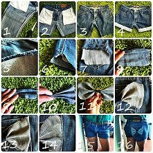 szorty z kokardką :)