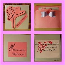 ręcznie robiona kartka urod...