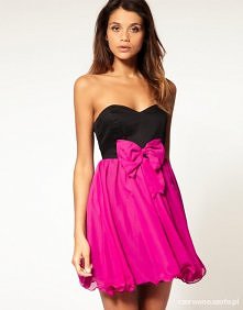 ASOS PAPRIKA NOWA SUKIENKA BABY DOLL Z KOKARDKA