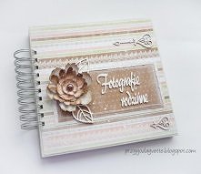 Ręcznie robiony album na fotografie rodzinne.