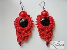 Czerwone kolczyki sutasz