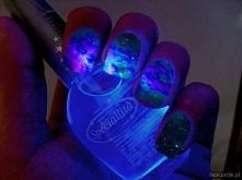 Paznokcie galaxy ♥