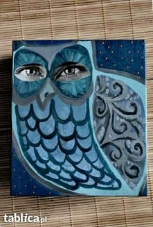 pudełko sówka wyrób własny :) do kupienia