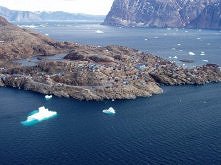 Grenlandia, Uummannaq z lotu ptaka