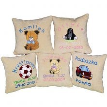 Poduszka z metryczką dziecka