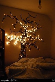 drzwko z lampek choinkowych:D