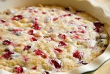 Pyszny deser z żurawiną