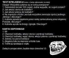 test na inteligencje :DDDDDDDDD