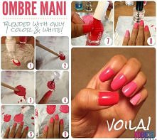 ombre paznokci :D