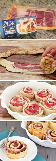 recipes with pictures, recipes in pictures, recipes pictures, pictures and recipes, pictures of recipes, bacon cinnamon roll recipe