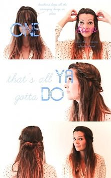 Easy summer hairstyle