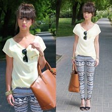 Azjatyckie wzory na legginsach  :) i w dodatku śliczna dziewczyna =]