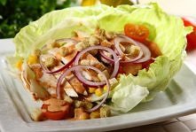 Sałatka Gyros z sałatą lodową
