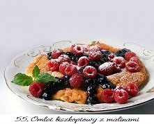 Omlet biszkoptowy z malinami!