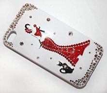 Obudowa Swarovski dama z kotkiem