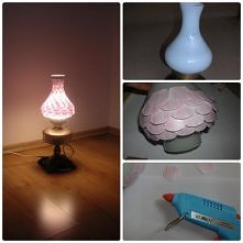 moja pastelowa lampa DIY z płatków papierowych, więcej na blogu