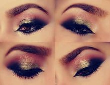 Mocniejszy makijaż.