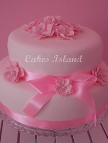 Różowy tort Ślubny