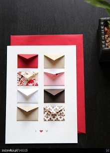 Kartka walentynki koperty