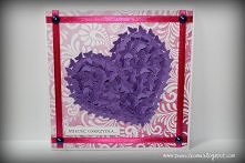 Kartka walentynki serduszko