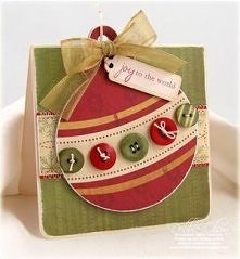 Kartka świąteczna bombka gu...