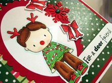 Kartka świąteczna chłopiec