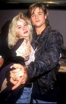 Christina Applegate and Brad Pitt
