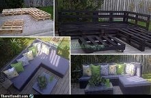 kolejny pomysł na meble ogrodowe z palet DIY :)