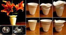      diy used coffee cup vase