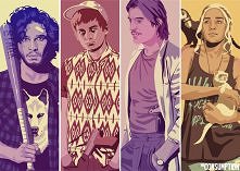 Zdolny grafik Mike Wrobel tak widzi postacie z Gry o Tron.