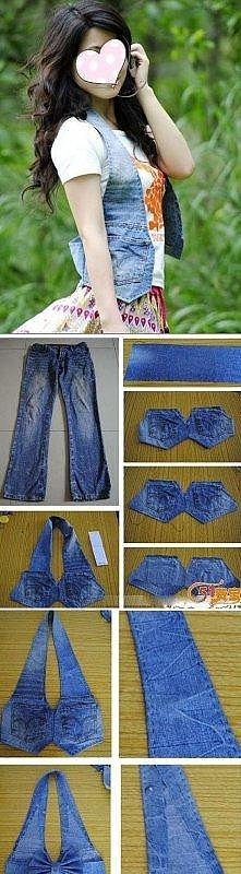 Kamizelka ze spodni. Można ...