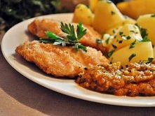 Smażona ryba z harissą