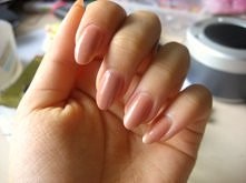 nude almond nails