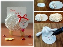 diy cotton sheep